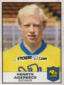 Sticker Henryk Agerbeck - Football France 1983-1984 - Panini