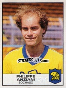 Sticker Philippe Anziani - Football France 1983-1984 - Panini