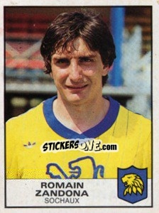 Sticker Romain Zandona - Football France 1983-1984 - Panini