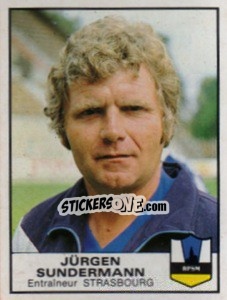 Figurina Jurgen Sundermann - Football France 1983-1984 - Panini