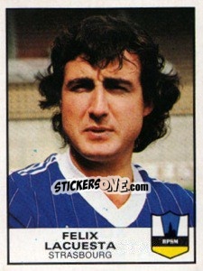 Sticker Felix Lacuesta - Football France 1983-1984 - Panini