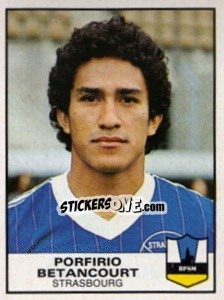 Sticker Porfirio Betancourt - Football France 1983-1984 - Panini