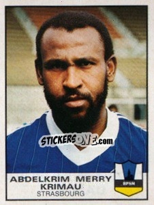 Figurina Abdelkrim Merry Krimau - Football France 1983-1984 - Panini