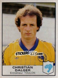 Figurina Christian Dalger - Football France 1983-1984 - Panini