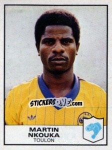 Sticker Martin Nkouka - Football France 1983-1984 - Panini