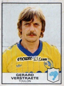 Figurina Gerard Verstraete - Football France 1983-1984 - Panini
