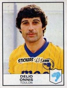 Cromo Delio Onnis - Football France 1983-1984 - Panini