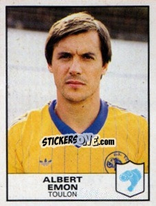 Figurina Albert Emon - Football France 1983-1984 - Panini