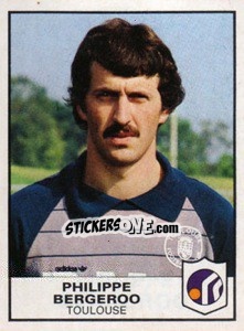 Sticker Philippe Bergeroo - Football France 1983-1984 n. 348 - Panini