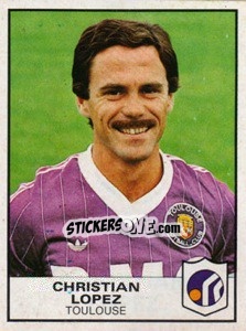 Figurina Christian Lopez - Football France 1983-1984 - Panini