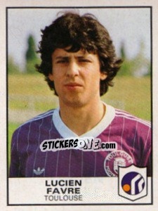Figurina Lucien Favre - Football France 1983-1984 - Panini
