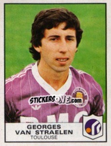 Cromo Georges van Straelen - Football France 1983-1984 - Panini