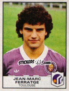 Figurina Jean-Marc Ferratge - Football France 1983-1984 - Panini