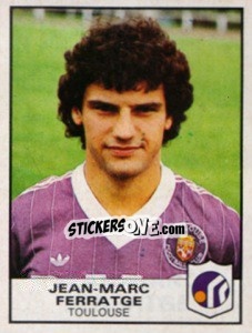 Figurina Jean-Marc Ferratge - Football France 1983-1984 n. 358 - Panini