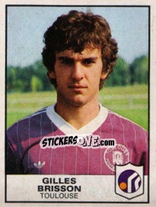 Sticker Gilles Brisson - Football France 1983-1984 - Panini