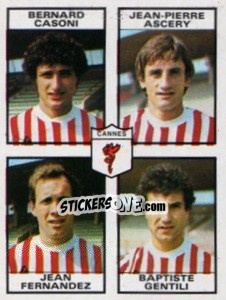 Sticker Bernard Casoni / Jean-Pierre Ascery / Jean Fernandez / Baptista Gentili