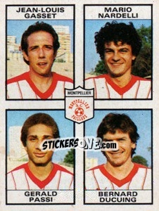 Cromo Jean-Louis Gasset / Mario Nardelli / Gerald Passi / Bernard Ducuing