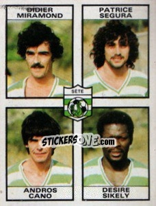 Sticker Didier Miramond / Patrice Seguira / Andros Cano / Desire Sikely - Football France 1983-1984 n. 431 - Panini