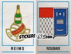 Sticker Ecusson Reims / Roubaix - Football France 1983-1984 n. 444 - Panini
