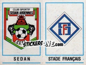 Sticker Ecusson Sedan / Stade Francais - Football France 1983-1984 n. 445 - Panini