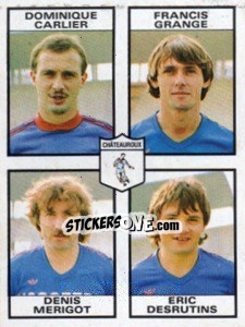 Sticker Dominique Carlier / Francis Grange / Denis Merigot / Eric Desrutins - Football France 1983-1984 n. 454 - Panini