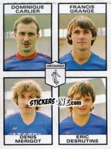 Figurina Dominique Carlier / Francis Grange / Denis Merigot / Eric Desrutins - Football France 1983-1984 - Panini