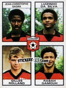 Sticker Jean-Christophe Sagna / Luizinho Da Silva / Gilles Rolland / Rabah Gamouh - Football France 1983-1984 n. 461 - Panini