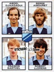 Sticker Abdel Djaadaoui / Serge Amouret / Francis Barthel / Robert Llorens - Football France 1983-1984 n. 463 - Panini