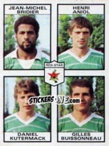 Figurina Jean-Michel Bridier / Henri Aniol / Daniel Kutermack / Gilles Buissonneau - Football France 1983-1984 n. 482 - Panini