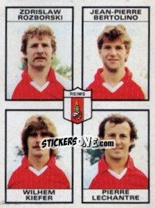 Sticker Zdrislaw Rozborski / Jean-Pierre Bertolino / Wilhem Kiefer / Pierre Lechantre - Football France 1983-1984 n. 485 - Panini