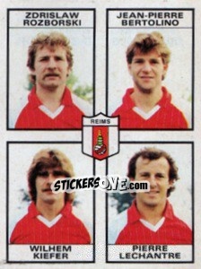 Figurina Zdrislaw Rozborski / Jean-Pierre Bertolino / Wilhem Kiefer / Pierre Lechantre - Football France 1983-1984 - Panini