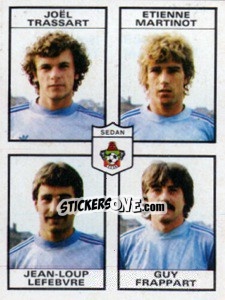 Cromo Joel Trassart / Etienne Martinot / Jean-Loup Lefebvre / Guy Frappart - Football France 1983-1984 n. 490 - Panini