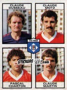 Figurina Claude Dusseau / Claude Motz / Pascal Charton / Claude Martin - Football France 1983-1984 n. 492 - Panini