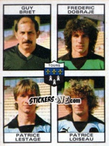 Cromo Guy Briet / Frederic Dobraje / Patrice Lestage / Patrice Loisea - Football France 1983-1984 - Panini