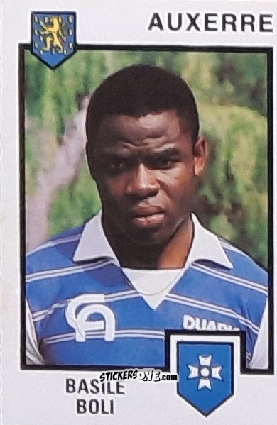 Figurina Basile Boli - Football France 1984-1985 n. 5 - Panini