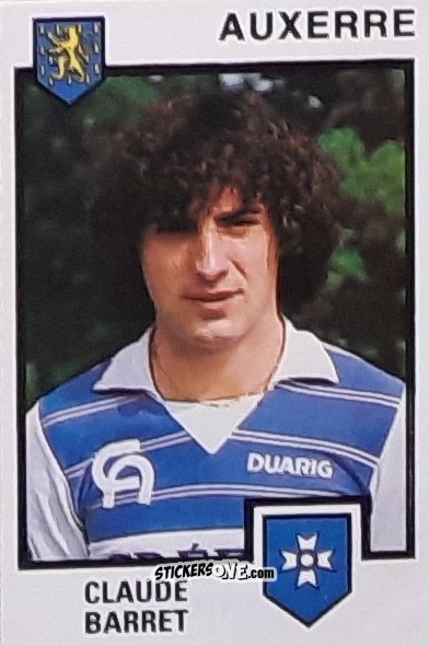Sticker Claude Barret - Football France 1984-1985 n. 7 - Panini