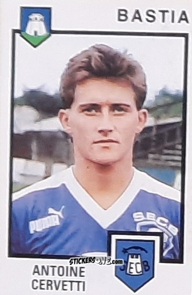 Sticker Antoine Cervetti - Football France 1984-1985 n. 19 - Panini