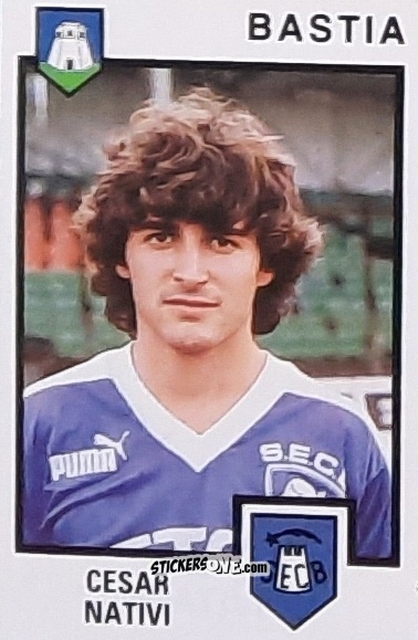 Sticker Cesar Nativi - Football France 1984-1985 n. 20 - Panini