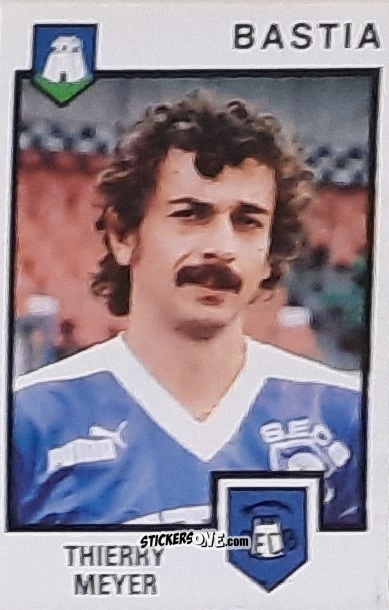 Sticker Thierry Meyer - Football France 1984-1985 n. 28 - Panini