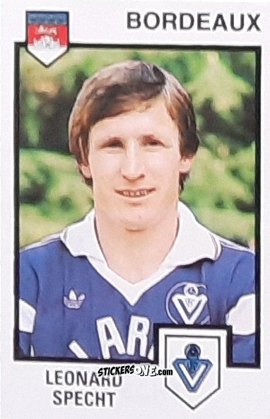 Sticker Leonard Specht - Football France 1984-1985 n. 35 - Panini
