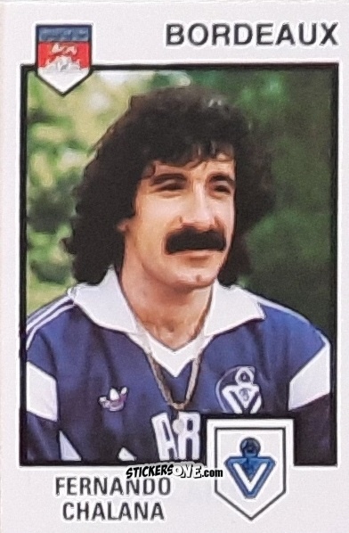 Cromo Fernando Chalana - Football France 1984-1985 n. 41 - Panini
