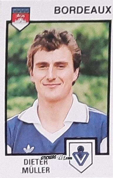 Figurina Dieter Muller - Football France 1984-1985 n. 43 - Panini