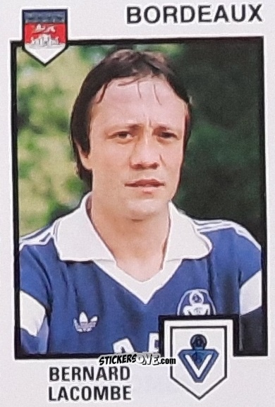 Cromo Bernard Lacombe - Football France 1984-1985 n. 44 - Panini