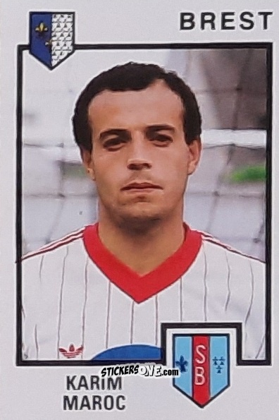 Sticker Karim Maroc - Football France 1984-1985 n. 56 - Panini