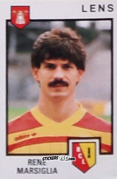 Figurina Rene Marsiglia - Football France 1984-1985 n. 82 - Panini