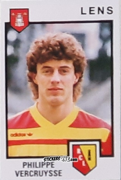 Sticker Philippe Vercruysse - Football France 1984-1985 n. 86 - Panini