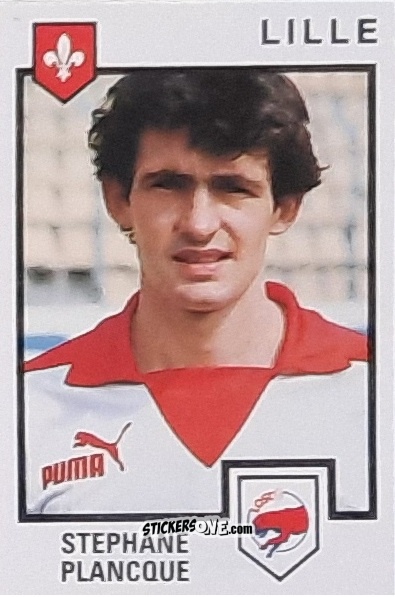 Sticker Stephane Plancque - Football France 1984-1985 n. 101 - Panini
