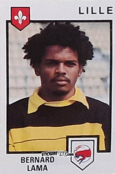 Sticker Bernard Lama - Football France 1984-1985 n. 105 - Panini