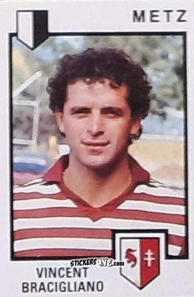 Sticker Vincent Bracigliano - Football France 1984-1985 n. 130 - Panini