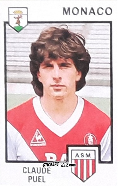 Sticker Claude Puel - Football France 1984-1985 n. 139 - Panini